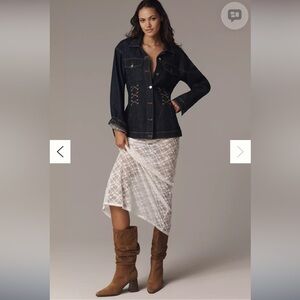 Banana Republic Tan Suede Heeled Boots